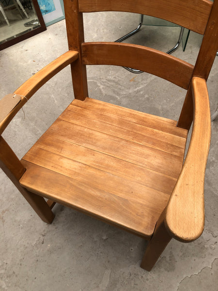 Large Oak Rectory Carver Chair