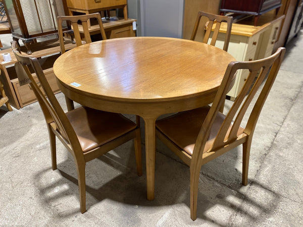 Teak Nathan Extending Table & 4 Chairs