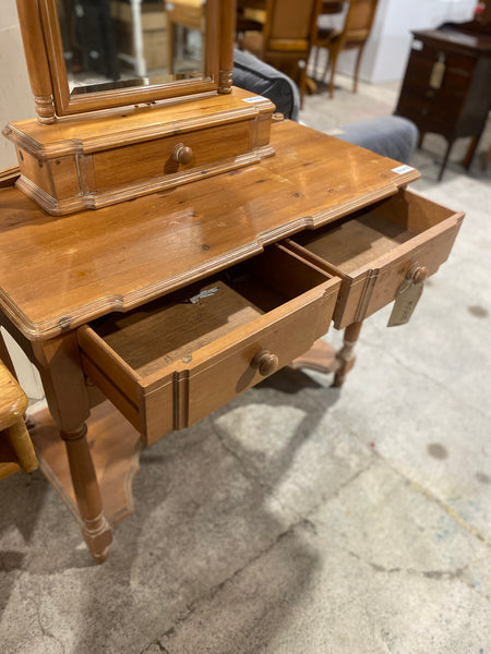 GHC - Pine Dressing Table & Mirror