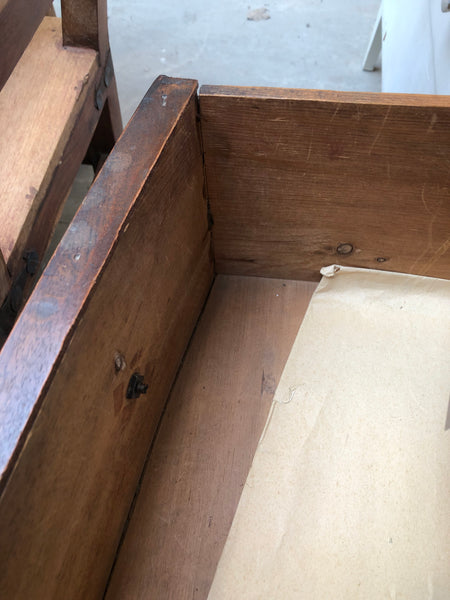 Flamed Mahogany Chest of Three Drawers