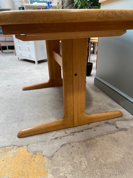 Danish Teak Extending Dining Table by Skovby