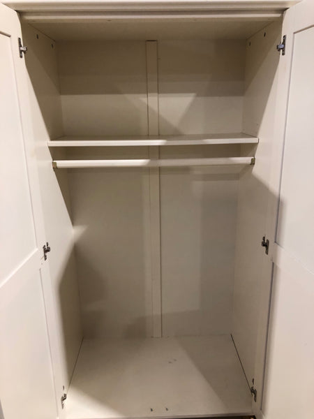 REF - HRC - White Double Wardrobe