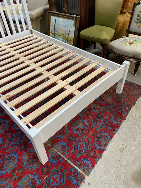 White Small Double Bedframe