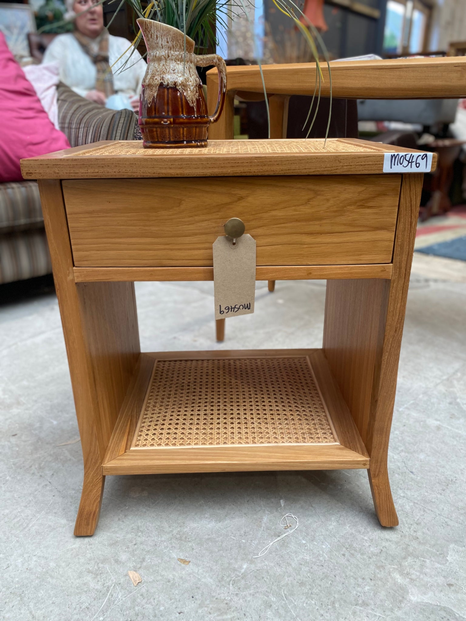 Charles Orchard Rattan Bedside Table