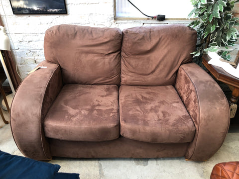 Faux Suede Small 2 Seater Sofa