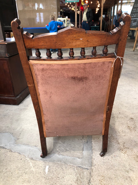 Antique Fireside Salon Chair