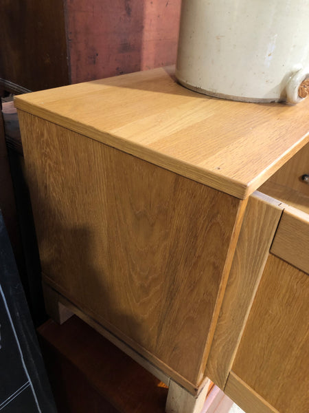Oak Veneer Storage Cupboard