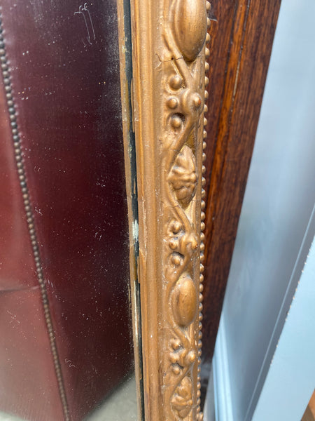 Large Gilt Framed Over Mantle Mirror