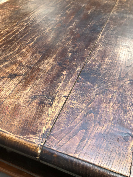 Large Square Wooden Coffee Table