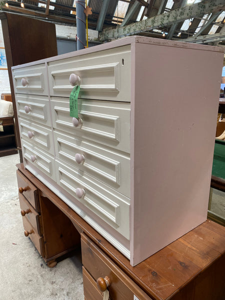 Large Painted Six Drawer Chest of Drawers