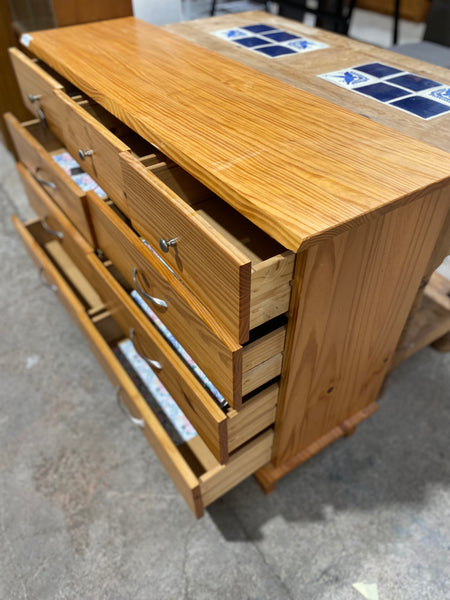 GHC - Pine 9 Drawer Chest of Drawers