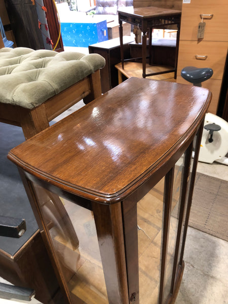 Vintage Bow Front Display Cabinet