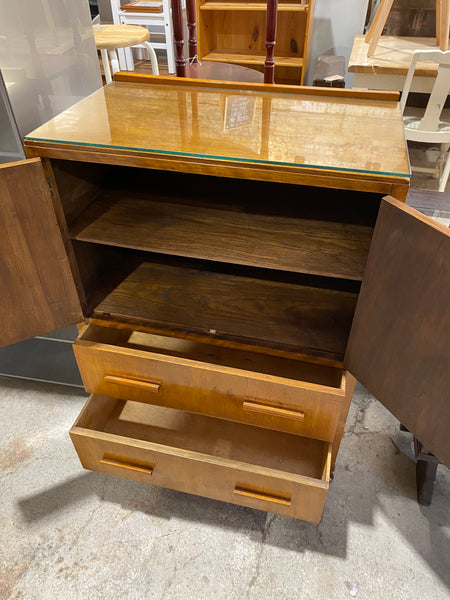 Vintage 1940s Tallboy Storage Cupboard and Drawers