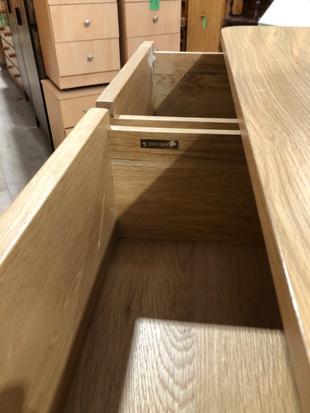 John Lewis Contemporary Oak Tallboy Chest of Drawers