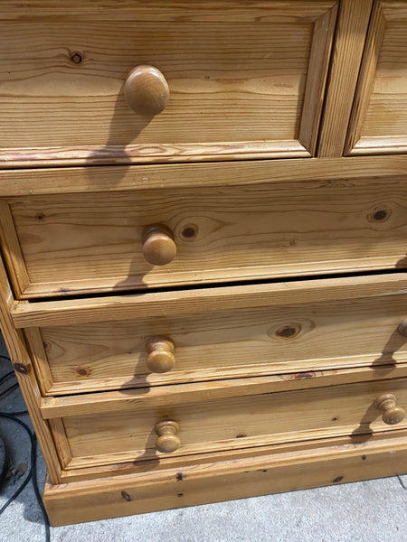 Large Pine chest of drawers