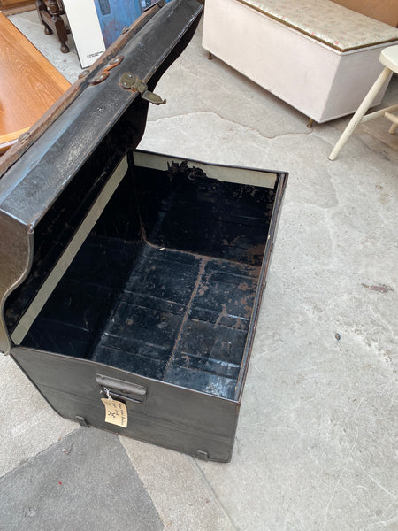 Antique Metal Pirates Treasure Chest