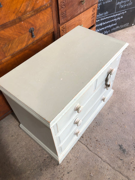 Small Painted Pine Chest of Drawers