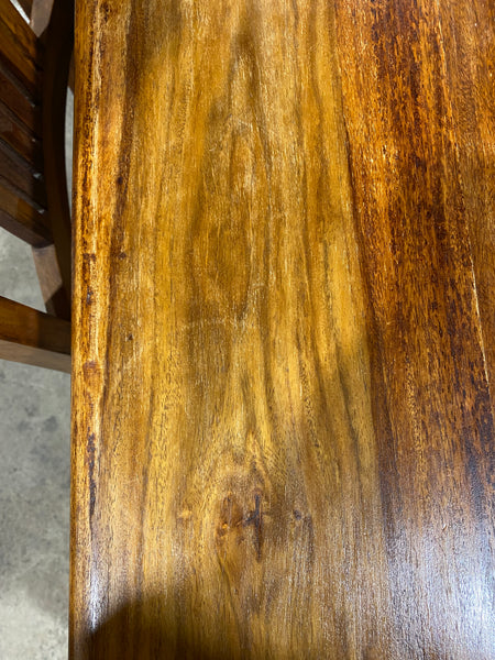 Large Rosewood Dining Table + 4 Chairs