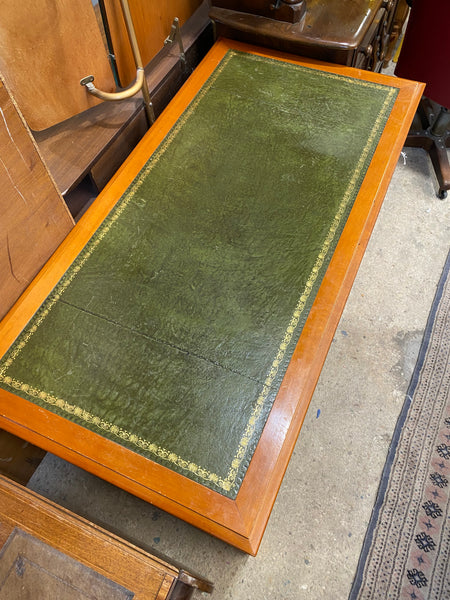 Green Leather Top Desk