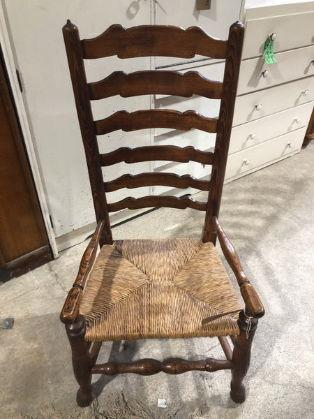 Ladder Back Wicker Chair