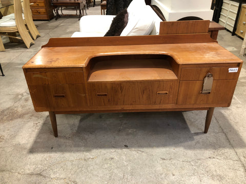 Teak Mid Century Dressing Table or Low Sideboard