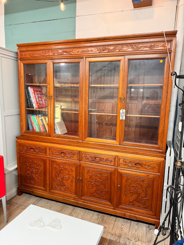 GHC - Vintage Wooden Display Cabinet / China Hutch