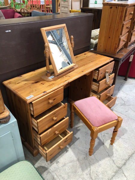 Dressing Table, Stool & Mirror
