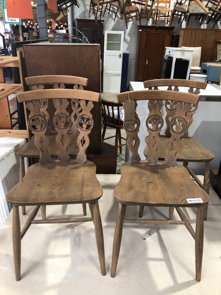 Four Ercol Fleur De Lys Chairs
