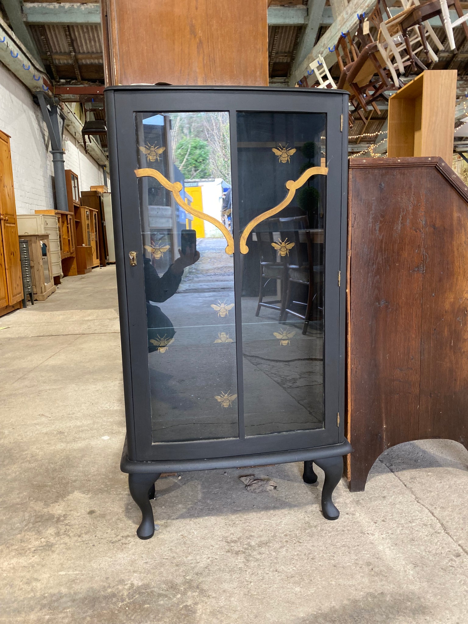 Upcycled Grey Vintage Cabinet