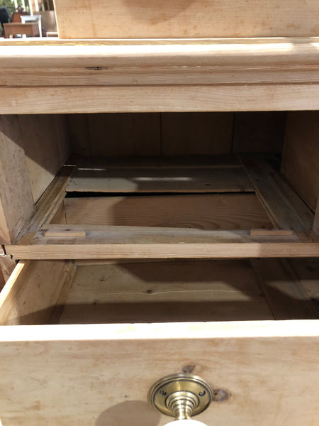 Pitch Pine Two over Two Chest of Drawers