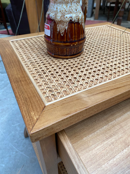 Charles Orchard Rattan Bedside Table