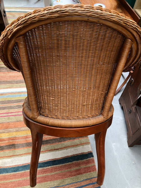 Vintage Wicker Armchair