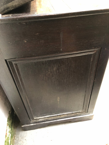Antique Oak Chest of Drawers with Display Shelving