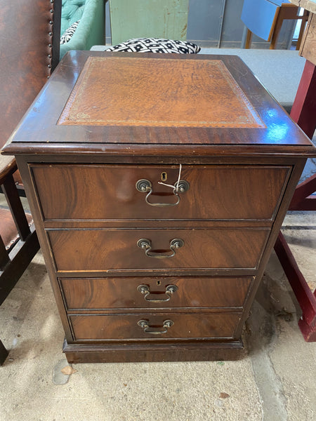 Victorian Style Filing Cabinet Side Table