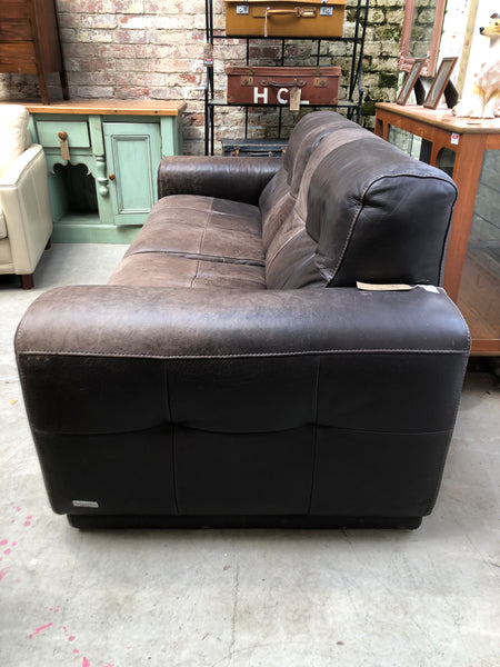 Italian Leather 3 Seater Sofa