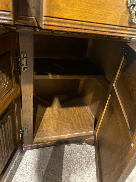 Carved Oak Court Cupboard