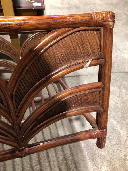 Cane & Glass Coffee Table