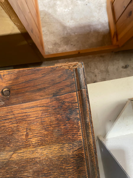 Large Vintage Oak Desk