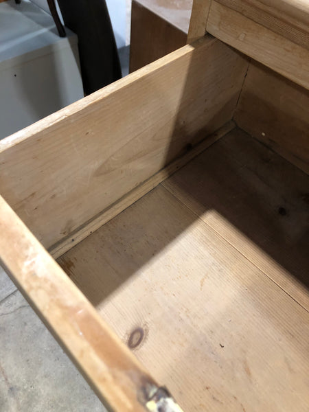 Pitch Pine Two over Two Chest of Drawers