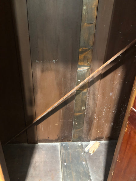 Vintage Single Door Wardrobe with Carved Detail
