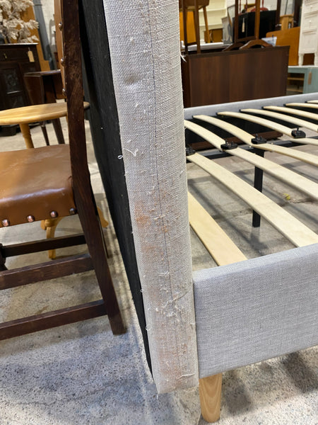 Grey UK King Size Bed Frame