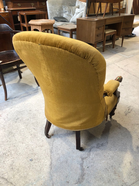 GHC - Antique Fireside Mustard Chair
