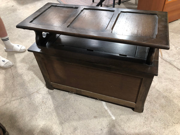Wooden Monks Bench with Storage - GHC