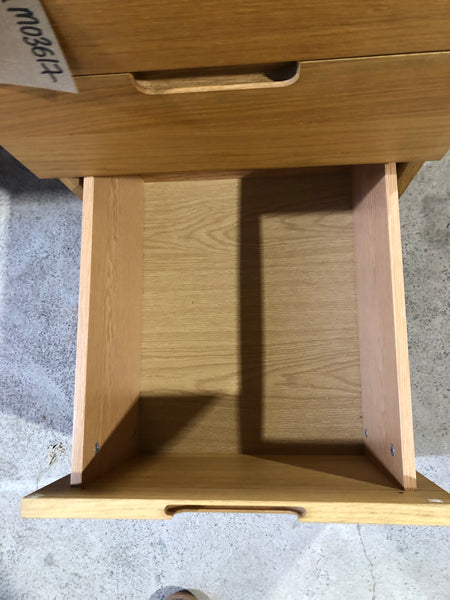 GHC- Pale Veneer desk with 3 Drawers