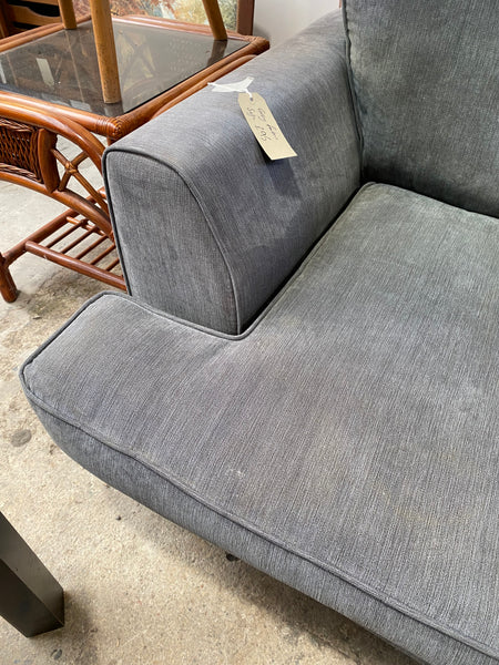 Large Grey Two Seat Sofa