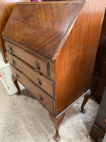 Queen Anne Style Writing Bureau Desk