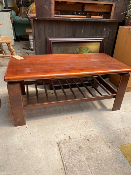 Varnished Teak Mid Century coffee table