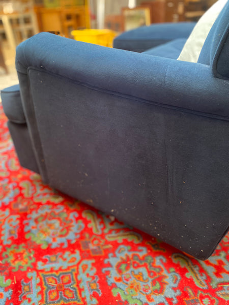 Blue Corner Sofa Bed