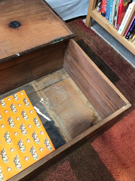 Antique Oak Blanket Box