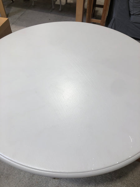 Grey Painted Round Pedestal Dining Table
